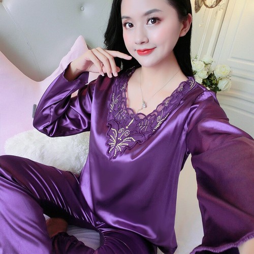 Pigiama donna seta raso set